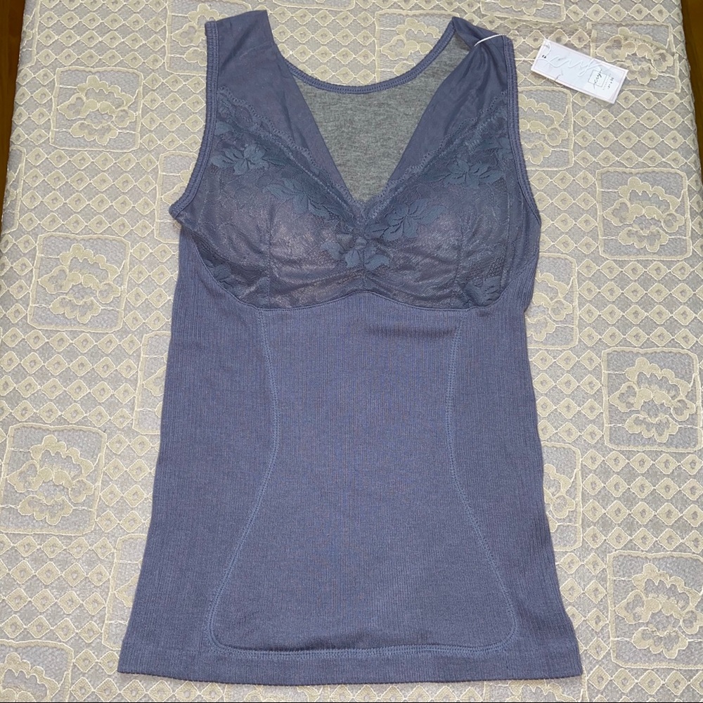 Lavender Stretched Ribbed Body Tank